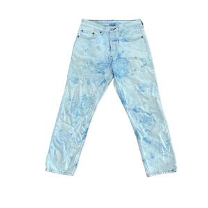 Levi’s 501 straight leg tie dye jeans